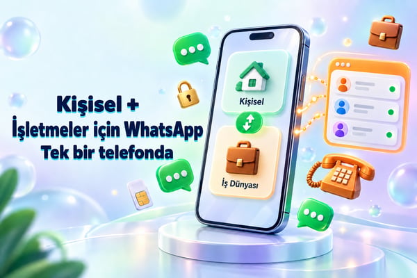 Aynı telefonda kişisel ve iş amaçlı WhatsApp: Paylaşılan bir ekip gelen kutusunun yanında, kişisel ve iş hesapları arasında geçiş yapabilen bir akıllı telefon