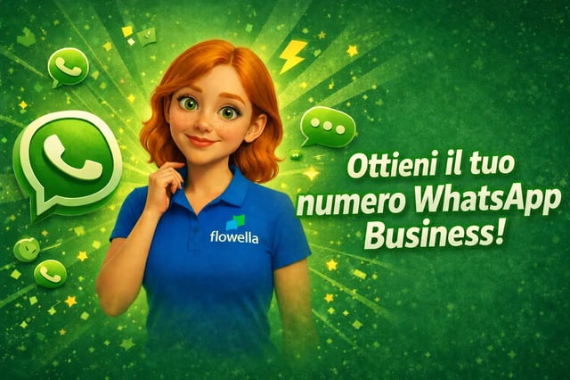 Schema su come richiedere un numero WhatsApp Business verificato per la tua azienda