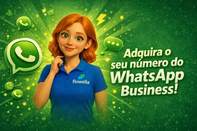 Diagrama que explica como solicitar um número verificado do WhatsApp Business para a sua empresa