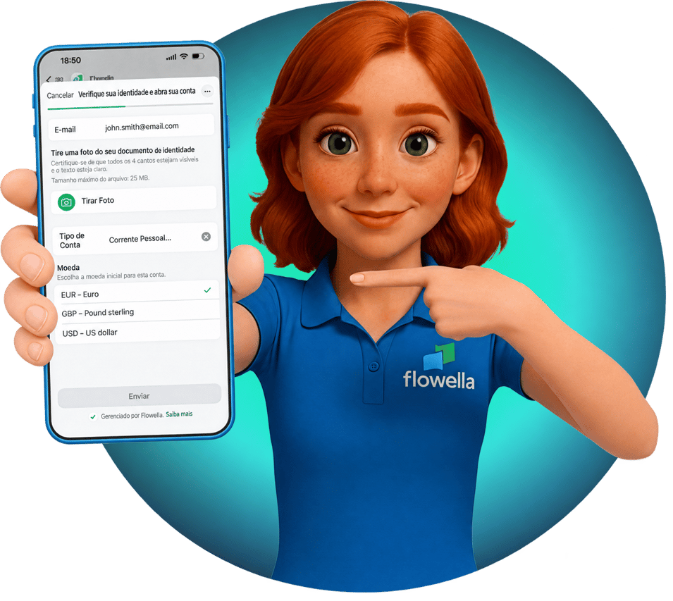 Flowella destaque: Flo apresentando WhatsApp Flows conectados ao seu CRM em uma tela de produto limpa